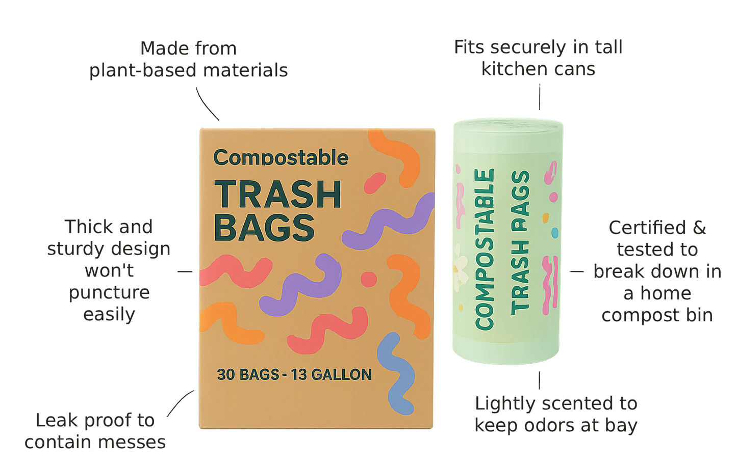 Compostable Trash Bags